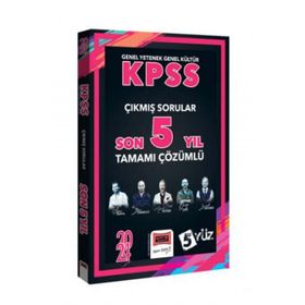 Yargı Yayınları - 2024 KPSS 5 Yüz GK-GY Tüm Dersler Son 5 Yıl Tamamı Çözümlü Çıkmış Sorular