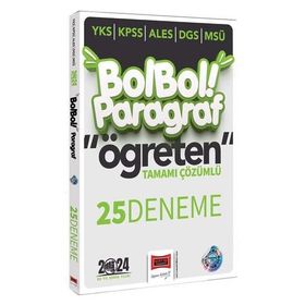 Yargı Yayınları 2024 KPSS ALES DGS YKS MSÜ Bol Bol Öğreten Paragraf Tamamı Çözümlü 25 Deneme