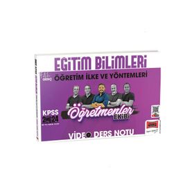 Yargı Yayınları - 2024 KPSS Eğitim Bilimleri Öğretim İlke ve Yöntemleri ÖYT Öğretmenler Ekibi Video Ders Notları