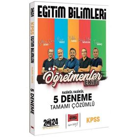 Yargı Yayınları 2024 KPSS Eğitim Bilimleri Öğretmenler Ekibi Fasikül Fasikül Tamamı Çözümlü 5 Deneme
