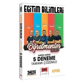Yargı Yayınları 2024 KPSS Eğitim Bilimleri Öğretmenler Ekibi Fasikül Fasikül Tamamı Çözümlü 5 Deneme