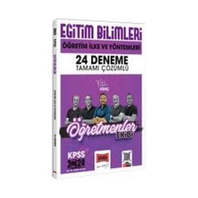 Yargı Yayınları 2024 KPSS Eğitim Bilimleri Öğretmenler Ekibi Öğretim İlke ve Yöntemleri Tamamı Çözümlü 24 Deneme