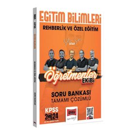 Yargı Yayınları 2024 KPSS Eğitim Bilimleri Öğretmenler Ekibi Rehberlik ve Özel Eğitim Tamamı Çözümlü Soru Bankası