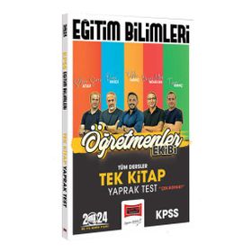 Yargı Yayınları - 2024 KPSS Eğitim Bilimleri Öğretmenler Ekibi Tek Kitap Tüm Dersler Yaprak Test