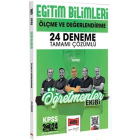Yargı Yayınları 2024 KPSS Eğitim Bilimleri Ölçme ve Değerlendirme Tamamı Çözümlü 24 Deneme