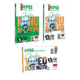 Yargı Yayınları 2024 KPSS Genel Kültür 5Yüz Coğrafya Konu-Soru-Video Ders Notları Seti