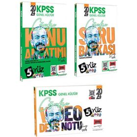 Yargı Yayınları 2024 KPSS Genel Kültür 5Yüz Coğrafya Konu-Soru-Video Ders Notları Seti