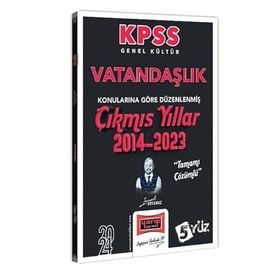 Yargı Yayınları - 2024 KPSS Genel Kültür Vatandaşlık Konularına Göre Düzenlenmiş Tamamı Çözümlü Çıkmış Yıllar 2014-2023