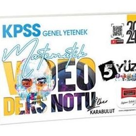 Yargı Yayınları - 2024 KPSS Genel Yetenek 5 Yüz Matematik Video Ders Notları