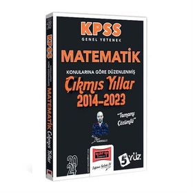 Yargı Yayınları - 2024 KPSS Genel Yetenek Matematik Konularına Göre Düzenlenmiş Tamamı Çözümlü Çıkmış Yıllar 2014-2023