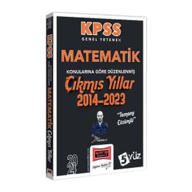 Yargı Yayınları - 2024 KPSS Genel Yetenek Matematik Konularına Göre Düzenlenmiş Tamamı Çözümlü Çıkmış Yıllar 2014-2023
