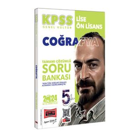 Yargı Yayınları 2024 KPSS Lise Ön Lisans 5Yüz Coğrafya Tamamı Çözümlü Soru Bankası
