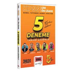 Yargı Yayınları 2024 KPSS Lise Ön Lisans GK-GY 5 Yüz Ekibi Tüm Dersler Tamamı Çözümlü 5 Deneme