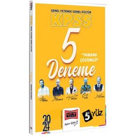 Yargı Yayınları 2024 KPSS Lise Ön Lisans GK-GY 5 Yüz Ekibi Tüm Dersler Tamamı Çözümlü 5 Deneme
