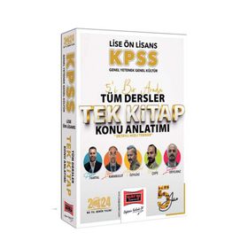 Yargı Yayınları 2024 KPSS Lise Ön Lisans GK-GY 5Yüz Ekibi 5'i Bir Arada Tüm Dersler Tek Kitap Konu Anlatımı