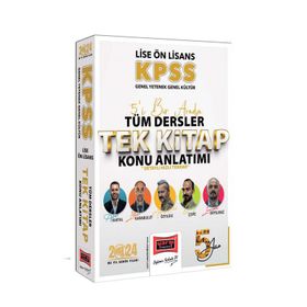 Yargı Yayınları 2024 KPSS Lise Ön Lisans GK-GY 5Yüz Ekibi 5'i Bir Arada Tüm Dersler Tek Kitap Konu Anlatımı
