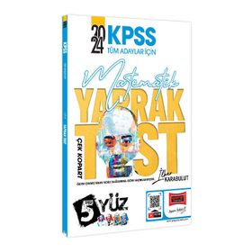 Yargı Yayınları - 2024 KPSS Tüm Adaylar İçin 5 Yüz Matematik Çek Kopart Yaprak Test