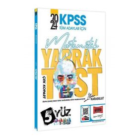 Yargı Yayınları - 2024 KPSS Tüm Adaylar İçin 5 Yüz Matematik Çek Kopart Yaprak Test