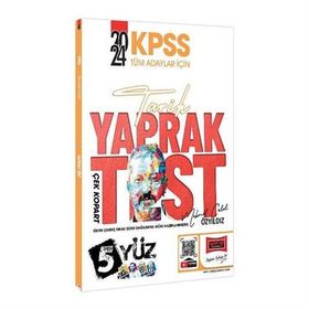 Yargı Yayınları - 2024 KPSS Tüm Adaylar İçin 5 Yüz Tarih Çek Kopart Yaprak Test