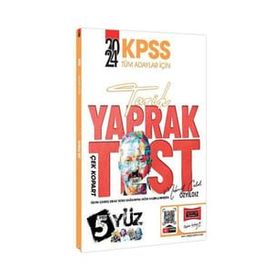Yargı Yayınları - 2024 KPSS Tüm Adaylar İçin 5 Yüz Tarih Çek Kopart Yaprak Test
