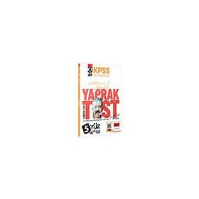 Yargı Yayınları - 2024 KPSS Tüm Adaylar İçin 5 Yüz Tarih Çek Kopart Yaprak Test