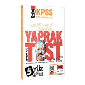Yargı Yayınları - 2024 KPSS Tüm Adaylar İçin 5 Yüz Tarih Çek Kopart Yaprak Test