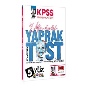 Yargı Yayınları - 2024 KPSS Tüm Adaylar İçin 5 Yüz Vatandaşlık Çek Kopart Yaprak Test