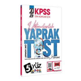 Yargı Yayınları - 2024 KPSS Tüm Adaylar İçin 5 Yüz Vatandaşlık Çek Kopart Yaprak Test