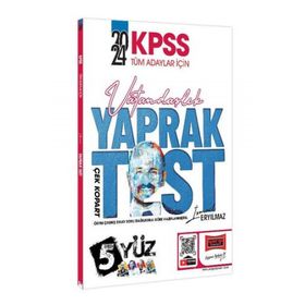 Yargı Yayınları - 2024 KPSS Tüm Adaylar İçin 5 Yüz Vatandaşlık Çek Kopart Yaprak Test