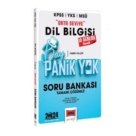 Yargı Yayınları 2024 KPSS YKS MSÜ Bay Panik Yok Dil Bilgisi Orta Seviye Tamamı Çözümlü Soru Bankası