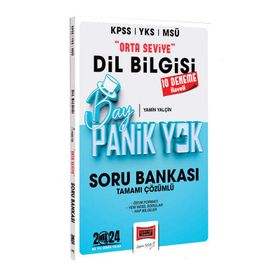 Yargı Yayınları 2024 KPSS YKS MSÜ Bay Panik Yok Dil Bilgisi Orta Seviye Tamamı Çözümlü Soru Bankası