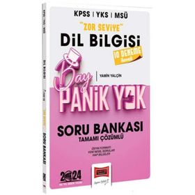 Yargı Yayınları 2024 KPSS YKS MSÜ Bay Panik Yok Dil Bilgisi Zor Seviye Tamamı Çözümlü Soru Bankası