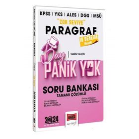 Yargı Yayınları 2024 KPSS YKS MSÜ Bay Panik Yok Paragraf Zor Seviye Tamamı Çözümlü Soru Bankası