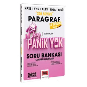 Yargı Yayınları 2024 KPSS YKS MSÜ Bay Panik Yok Paragraf Zor Seviye Tamamı Çözümlü Soru Bankası
