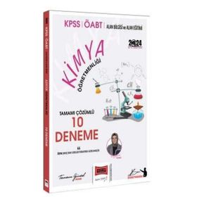 Yargı Yayınları - 2024 ÖABT Kimya Tamamı Çözümlü 10 Deneme Sınavı