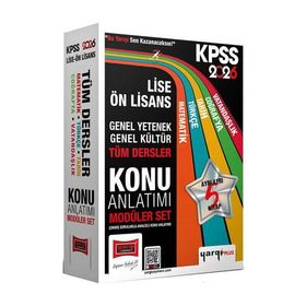 Yargı Yayınları 2026 KPSS 5 Kitap Lise Ön Lisans GK-GY Tüm Dersler Konu Anlatımı Modüler Set