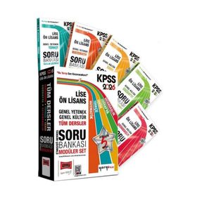 Yargı Yayınları 2026 KPSS 5 Kitap Lise Ön Lisans GK-GY Tüm Dersler Tamamı Çözümlü Modüler Soru Bankası Seti