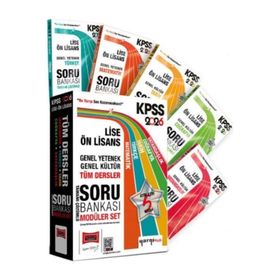 Yargı Yayınları 2026 KPSS 5 Kitap Lise Ön Lisans GK-GY Tüm Dersler Tamamı Çözümlü Modüler Soru Bankası Seti
