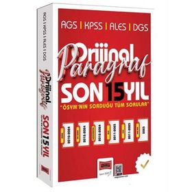 Yargı Yayınları 2026 KPSS AGS ALES DGS Orijinal Paragraf 15 Yıl Çıkmış Sorular