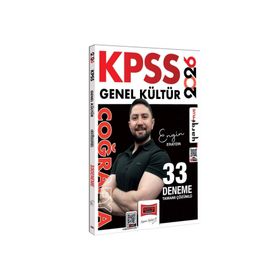 Yargı Yayınları 2026 KPSS Genel Kültür Tamamı Çözümlü Coğrafya 33 Deneme