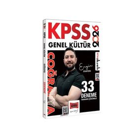 Yargı Yayınları 2026 KPSS Genel Kültür Tamamı Çözümlü Coğrafya 33 Deneme