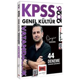Yargı Yayınları 2026 KPSS Genel Kültür Tamamı Çözümlü Vatandaşlık 44 Deneme