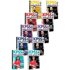 Yargı Yayınları 2026 KPSS Genel Yetenek Genel Kültür Soru Bankası ve 143 Deneme 10'lu Set