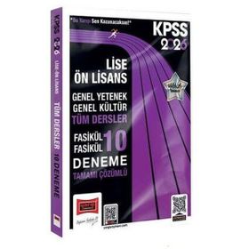 Yargı Yayınları 2026 KPSS GK-GY Lise Ön Lisans Tüm Dersler Fasikül Fasikül Tamamı Çözümlü 10 Deneme