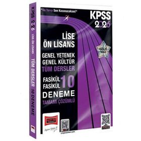 Yargı Yayınları 2026 KPSS GK-GY Lise Ön Lisans Tüm Dersler Fasikül Fasikül Tamamı Çözümlü 10 Deneme