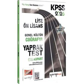 Yargı Yayınları 2026 KPSS Lise Ön Lisans Genel Kültür Coğrafya Çek Kopart Yaprak Test