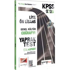 Yargı Yayınları 2026 KPSS Lise Ön Lisans Genel Kültür Coğrafya Çek Kopart Yaprak Test
