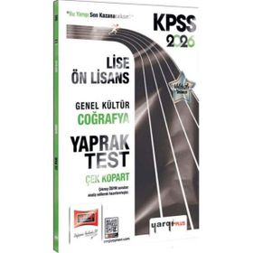 Yargı Yayınları 2026 KPSS Lise Ön Lisans Genel Kültür Coğrafya Çek Kopart Yaprak Test