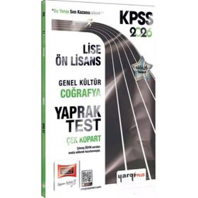 Yargı Yayınları 2026 KPSS Lise Ön Lisans Genel Kültür Coğrafya Çek Kopart Yaprak Test