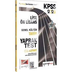 Yargı Yayınları 2026 KPSS Lise Ön Lisans Genel Kültür Tarih Çek Kopart Yaprak Test